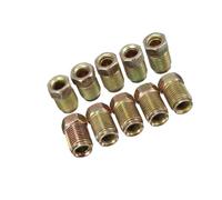 YIGZYCN Automotive Brakes Line Connector 10mm Fitting Easy Installation Fluid Dynamics Designs for 3/16 Inch Brake Tubes High Strength Brakes Hose Adapter