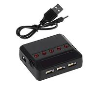YIGZYCN Battery 3.7V 500mAh 5 In 1 Cable Set For SYMA X5C X5A Remote Control Helicopter