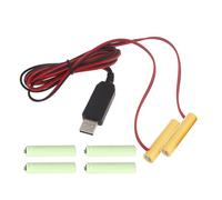 YIGZYCN Battery Power Adapter Cable USB To 1.5V 3V 4.5V 6V LR03 Battery Eliminators For LED Light Electronic Toy