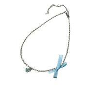 [YIGZYCN] Beaded Neck Chain Embellishment Delicate Bear Pendant Necklace Beautiful Beaded Neck Jewelry for Women and Girls