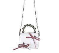 YIGZYCN Butterfly Bow Chain Bag Shoulder Crossbody Bag Handbag for Women Sweet Design