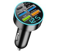 YIGZYCN Car Charger Head USB C and USB A Super Multiport Fast Charging Adapter for Smartphones, Tablets and Laptops