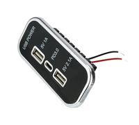 YIGZYCN Car Charging Panel Double USB Charging Adapter 12V / 24V Car USB Splitter Power Outlet Panel Adapter for Truck Boats Portable Device