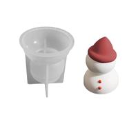 YIGZYCN Christmas Theme Silicone Mold Santa/Snowman for Soap Making Epoxy Resin Craft Christmas Mold