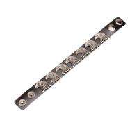 YIGZYCN City Fashion Bill Leather Chain Unisex Addition Fast Release Clip Casual Suitable Permanent Flexible Punk Fashion Leather Bangle