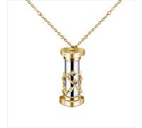 [YIGZYCN] Classic Camera Lens Fractal 3D Diffraction Flower Pendant Necklace Jewelry Gift Mini Flower Monocle Necklace for Wife