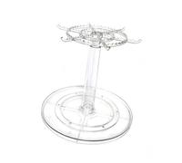 YIGZYCN Comprehensive Whirling Clear Display Case Planner for Showcasing Antiques Donations and Jewelry Home Otherwise Shop Settings Clear Whirling Stand with Hook