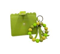 YIGZYCN Contemporary Tassels Card Wallet For Women Silicone PU Leather Multiple Slots Secure Snaps Closure Coin Purse Delicate Tassels Wallet For Daily Use