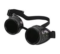 YIGZYCN Cyber Goggles Steampunk Goth Cosplay Round Glasses Vintage Party Fancy Dress Halloween Costumes Punk Glasses