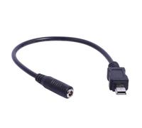 YIGZYCN DC3.5x1.35mm to USB Power Plug Charging Cable Compact and 20cm / 7.87inches Long Black Color Female to USB Cable