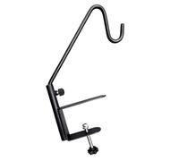 YIGZYCN Degree Rotating Arm Bird Feeder Hanger for Railings Built From Strong Stainless Steel in Dark Shade Multipurpose Bird Feeder Clamp
