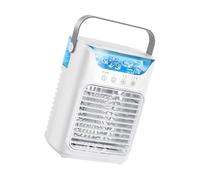 YIGZYCN Desktop Air Cooling Fan Portable Unit 3 Speed Cooling Fan With 7 Color LED Light For Room Bedroom Outdoor Use USB Misting For Computer