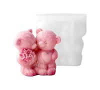 YIGZYCN Detailed Bear Pair Silicone Mold Food Safe Crafting for Valentines Projects and Gift Valentines Day Bear Mold