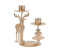 YIGZYCN Double-Headed Metal Candelabra Christmas Holder Candlesticks Stand Decor