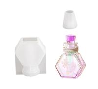 YIGZYCN Drift Bottle Silicone Mold DIY Crystal Epoxy Heart Star Wishing Bottle Mold Night Decor Plaster Concrete