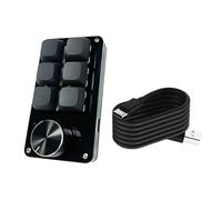 YIGZYCN Efficient 3Key/4Key/6Key/8Key Programmable Keypad With Unique Knob Mechanical Gaming Accessory For Streamlined Operate Programmable Macro Keyboard