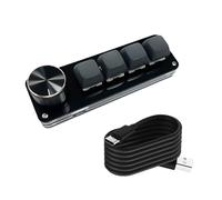 YIGZYCN Efficient 3Key/4Key/6Key/8Key Programmable Keypad With Unique Knob Mechanical Gaming Accessory For Streamlined Operate Programmable Macro Keyboard