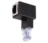 YIGZYCN Elbow RJ45 Male to Female Cable 90 Degree Adapter Extension for Crystal Head