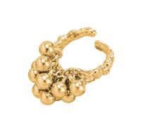[YIGZYCN] Elegant Adjustable Flower Ring Vintage Grunge Design Portable Decorative Accessories Stylish Clothes for Women