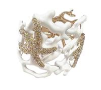 YIGZYCN Elegant Corals Texture Stylish Cuff Bangle Jewelry Accessory With Comfortable Fit For Daily Wear And Parties