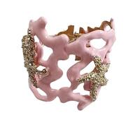 YIGZYCN Elegant Corals Texture Stylish Cuff Bangle Jewelry Accessory With Comfortable Fit For Daily Wear And Parties