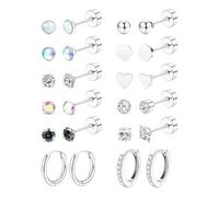 [YIGZYCN] Elegant Ear Studs and Ear Clip Set Comfortable Stainless Steel Jewelry Multipurpose Earrings Set Fashion Forward Women