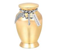 YIGZYCN Elegant Small Cremation Container Aluminum Alloys Compact Size Included Threaded Urn