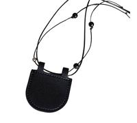 YIGZYCN Elegant Sturdy Leather Necklace Wallet for Earbud and Coin Storage Practical Designs for Everyday Convenience Use Small Long Purse