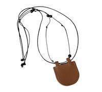 YIGZYCN Elegant Sturdy Leather Necklace Wallet for Earbud and Coin Storage Practical Designs for Everyday Convenience Use Small Long Purse