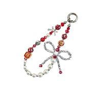 YIGZYCN Eye Catching Phone Chain Handmade Beaded Cellphone Lanyard For New Year Festivities Telephone Stylish Device Decoration Phone Lanyard