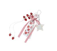 YIGZYCN Eye Catching Resin Fruit Keychain With Bows Detachable Bag Charm Lovely Fashion Gift Strawberry Bags Pendant For Women Stylish Purse Accessory Keychain