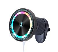 YIGZYCN Fast Charging Holder With LED Light Phone Stand For 16 15 Car Dashboard Air Vent Stand Rotating Stand