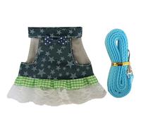 YIGZYCN Ferrets Rabbits Meerkats Harness Tear Resistant Fabric Holiday Event Daily Walk Easy Wear Small Pet Animal Fashion Clothes Small Pet Harness for Outdoor Activity