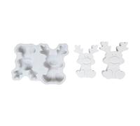 YIGZYCN Festives Deer Silicone Craft Mold Beginner Friendly Christmas Decorations for Resin Casting Creative Gift Making Baking Mold
