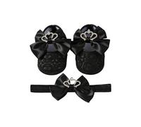 YIGZYCN First Walking Shoes with Matching Headband Breathable and Soft Soles Infant Shoes Headpiece