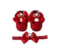 YIGZYCN First Walking Shoes with Matching Headband Breathable and Soft Soles Infant Shoes Headpiece