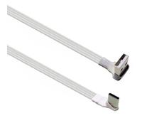 YIGZYCN Flat USB C to Cable 90 Degree Angled for Fast Charging Data Sync 30cm-3m Flat Cable