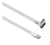 YIGZYCN Flat USB C to Cable 90 Degree Angled for Fast Charging Data Sync 30cm-3m Flat Cable