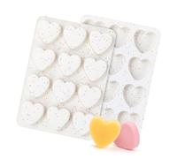 YIGZYCN Flexible Silicone Mousses Cake Mold Heart Shape Chocolate Baking Bakeware for Parties and Celebration Silicone Cake Molds
