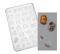 YIGZYCN Flower Art Silicone Mold 3D Butterfly Embossing Gel Print Stencil Carving Template Tool Art Decoration