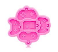 YIGZYCN Glossy Game Handle Keychain Silicone Epoxy Resin Mold Keychain Pendant Jewelry for Valentine Gift Craft Epoxy Resin Molds Jewelry Making