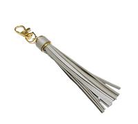 YIGZYCN Handmade Tassels Keychain Bag Charm Stylish PU Leather Tassels Keychain Pendant With Metal Rings For Secure Attachment