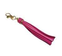YIGZYCN Handmade Tassels Keychain Bag Charm Stylish PU Leather Tassels Keychain Pendant With Metal Rings For Secure Attachment