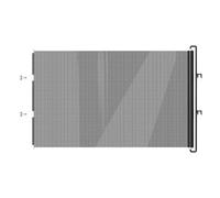 YIGZYCN Indoor Pet Gate with Black Mesh Panel for Doorways, 40X125CM
