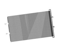 YIGZYCN Indoor Pet Gate with Black Mesh Panel for Doorways, 50X125CM