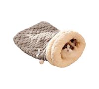 YIGZYCN Indoor Puss Cave Bed Soft Lagomorph Hair Shelter with Hug Tunnel Winter Warm Slumbering Update2 Color Modifications Winter Puss Bed with Tunnel