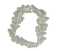 YIGZYCN Leaves Frame Embossed Die-Cut Stencils Carbon Steel Scrapbook Tools for Card Making, Memory Book, Photo Album Leaves Metal Cutting Dies