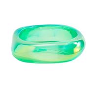 YIGZYCN Lightweight Comfortable Resin Geometric Designs Featuring Pearlescent Colorful Swirls User Friendly Wrisbandt Irregular Geometric