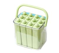 YIGZYCN Lolly Molds Easy Releases Silicone Long Ice Cubes Stick Maker Set with Storage Box for Homemades Dessert Popsicles Maker Mold Set Large Capacity Trays Flexible Design Quick