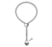 YIGZYCN Love Heart Pendant Necklace Women Fashion Adjustable Clavicle Chain Temperament Neck Jewelry Hiphop Choker Collar Chain